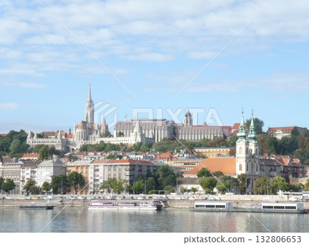 View of the Buda district from the Danube 132806653