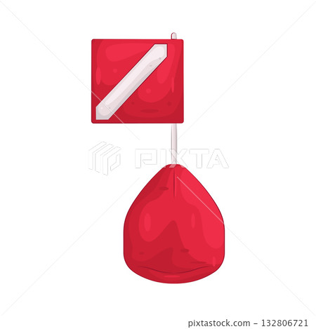 Illustration of diving flag Illustration of diving flag 132806721