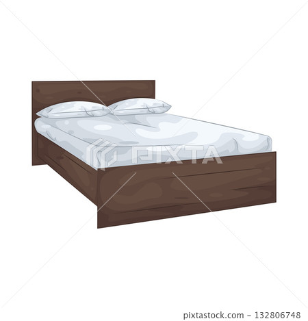 Illustration of bed 132806748