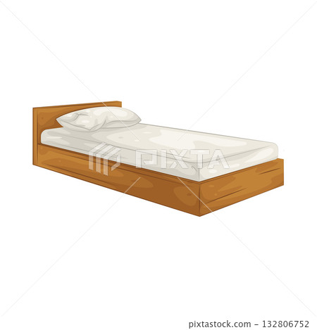 Illustration of bed 132806752