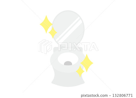 乾淨閃亮的廁所插圖 132806771