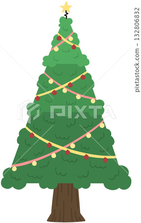 Christmas Tree Cartoon Vol.3 - No Line Christmas Tree Cartoon Vol.3 - No Line 132806832