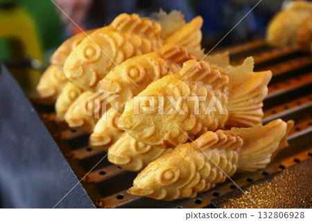 Bungeoppang, a Korean street food. Bungeoppang, a Korean street food. 132806928