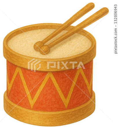 Toy Drum Clipart Vintage Christmas Music Illustration Toy Drum Clipart Vintage Christmas Music Illustration 132806943