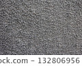 Gray textured fabric surface with soft loops and plush detail 132806956