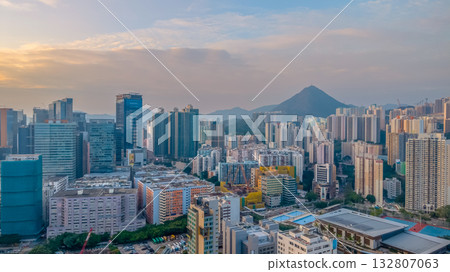 Nov 2 2025 Twilight Glow Over Hong Kong Urban Skyline 132807063