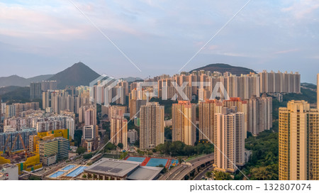Nov 2 2025 Twilight Glow Over Hong Kong Urban Skyline 132807074