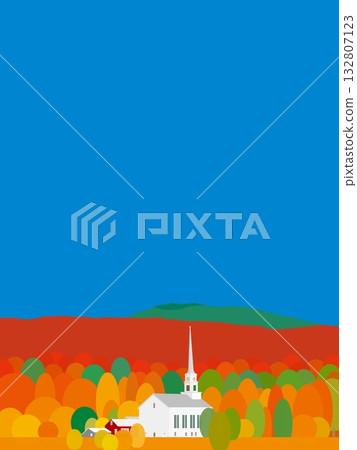 Stowe, Vermont, Autumn Foliage 132807123