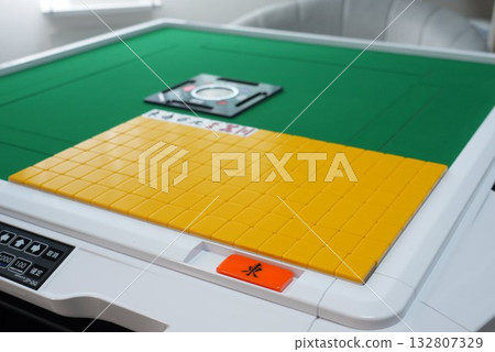 Mahjong table before the game starts Mahjong table before the game starts 132807329