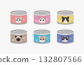 cat food packages and canned cat food 132807566
