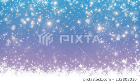 Sparkling background with falling snowflakes 132808016