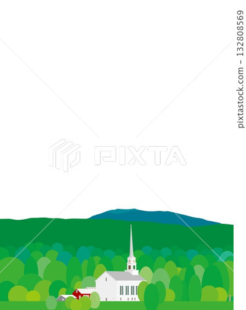 Stowe, Vermont, summer scenery Stowe, Vermont, summer scenery 132808569