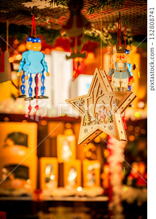 Nuremberg, Germany. Famous Nurnberger Christkindlesmarkt in Bavaria Nuremberg, Germany. Famous Nurnberger Christkindlesmarkt in Bavaria 132808741