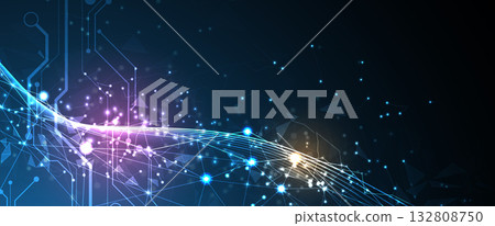 Abstract network technology and science, business background 132808750