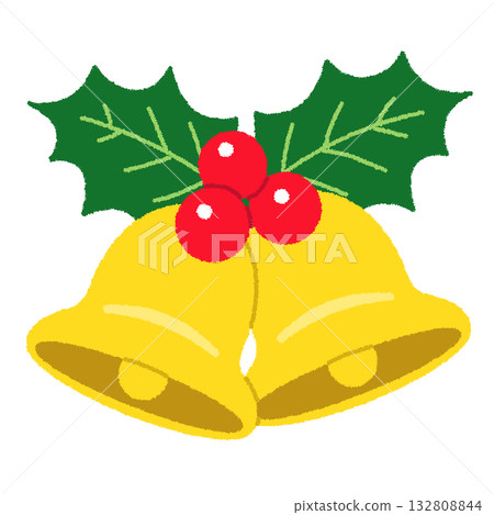 Christmas bell illustration 132808844
