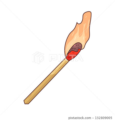 illustration of Matchstick illustration of Matchstick 132809005