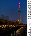 Sky tree at dusk 132810340