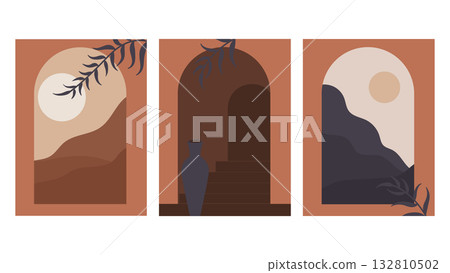 modern posters set 132810502