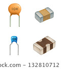Colored pencil style ceramic capacitor 132810712