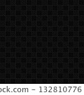 Vector seamless pattern. Modern stylish texture. Repeating geometric square tiles with thin line. Monochrome on black background. Trendy graphic design. Vector seamless pattern. Modern stylish texture. Repeating geometric square tiles with thin line. Monochrome on black background. Trendy graphic design. 132810776