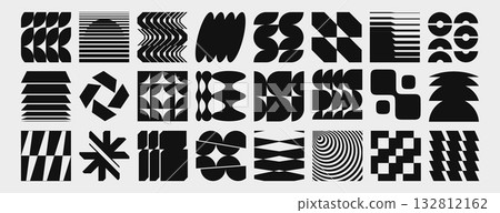 Brutalist y2k shape collection 132812162