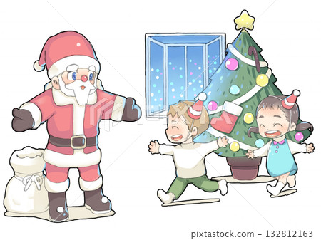 Santa is coming at Christmas 132812163