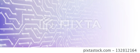 High tech circuit pattern on blue gradient 132812164