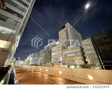 Omiya Station West Exit at night: A quiet office district Omiya Station West Exit at night: A quiet office district 132812474