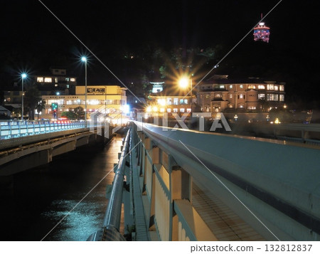 Night view from Enoshima Benten Bridge, Kanagawa Prefecture, October 132812837