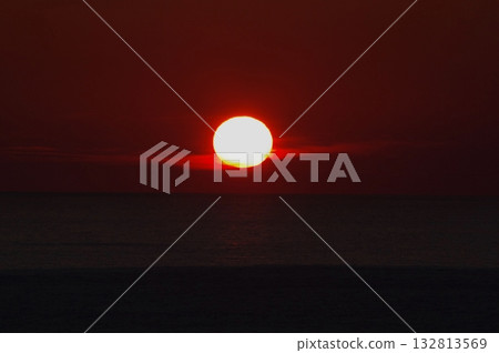 Daruma sunrise over Cape Erimo, the southern tip of Hokkaido 5 132813569