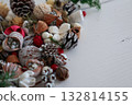 Christmas nut background material 132814155
