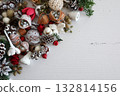 Christmas nut background material 132814156