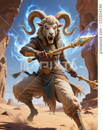 Ancient Egyptian god Khnum 132814194