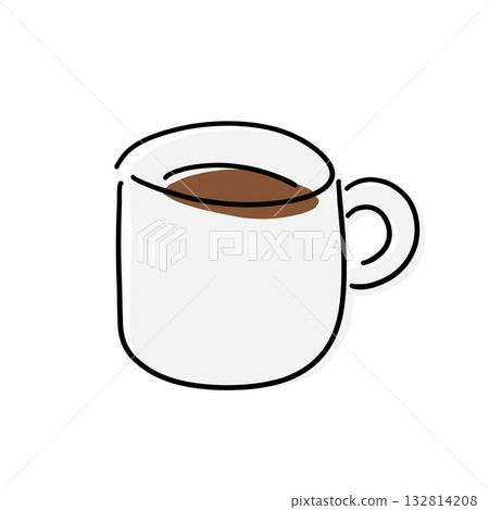 一個簡單的杯子的插圖 132814208