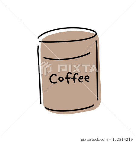 Simple coffee canister illustration Simple coffee canister illustration 132814219
