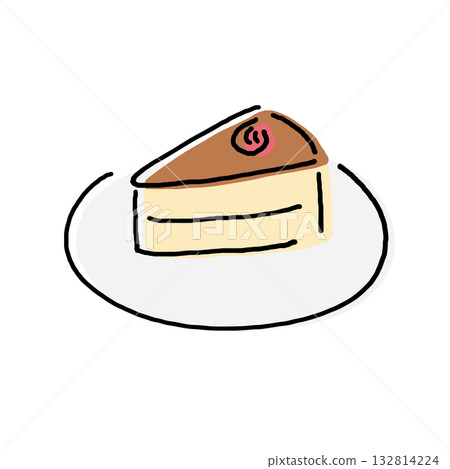 simple cake illustration simple cake illustration 132814224