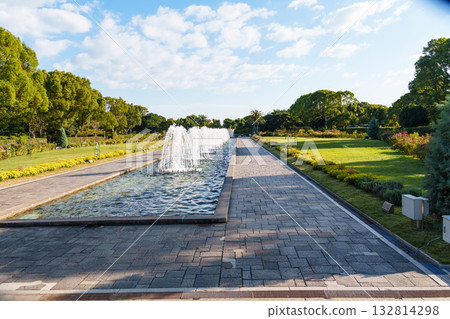 Fountain garden in Suma Rikyu Park, Kobe 132814298
