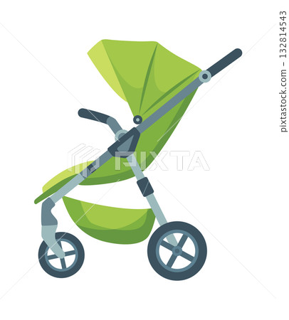 Baby stroller, childish colorful folding stroller, buggy baby carriage, child wagon, infant transport Baby stroller, childish colorful folding stroller, buggy baby carriage, child wagon, infant transport 132814543