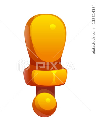 Pirates font, Caribbean corsair cartoon typeface or type, vector exclamation mark. Pirate font punctuation sign of ship bell clapper for pirate seafaring or corsair sailing adventure typography 132814584