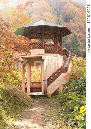 長野縣高山村松川谷屋瀧展望台 132814928