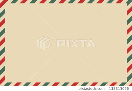 Beige background with striped red and green edge Beige background with striped red and green edge 132815056