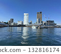 Takamatsu Port from a high-speed boat 132816174