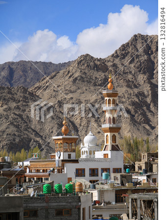 Famous Jama Masjid Mosque, Leh, India. 132816494