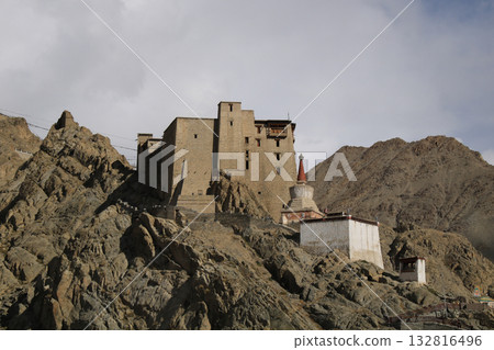 Historic kings palace seen from the side, Leh, India. Historic kings palace seen from the side, Leh, India. 132816496