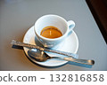 Espresso illuminated by sunlight and lighting Espresso illuminated by sunlight and lighting 132816858