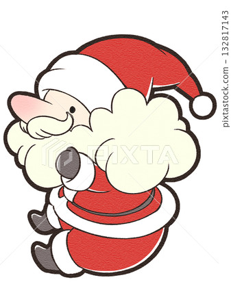 坐著的迷你聖誕老人 132817143