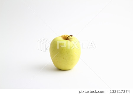 green apple healthy fruit on white background 132817274