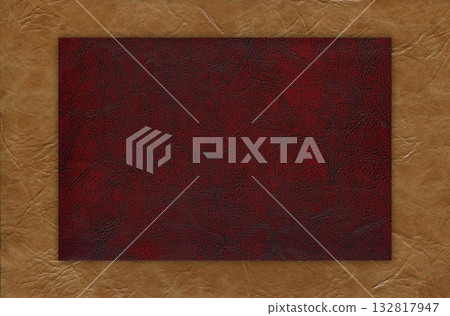 Imitation cowhide texture close up, beige cowhide texture can be background 132817947
