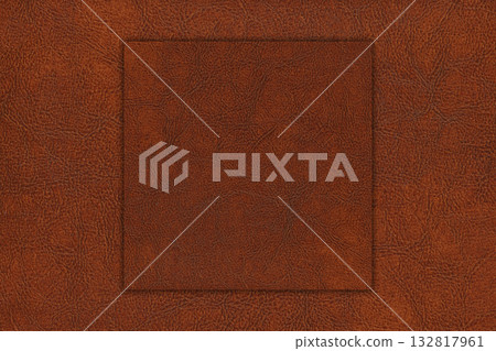 Imitation cowhide texture close up, brown and beige cowhide texture can be background 132817961
