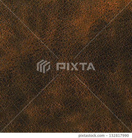 Genuine cowhide texture close up, brown cowhide texture can be background 132817990